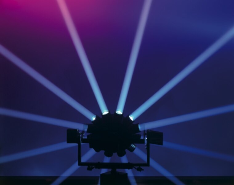 Clay Paky Astrodisco met tientallen bundels