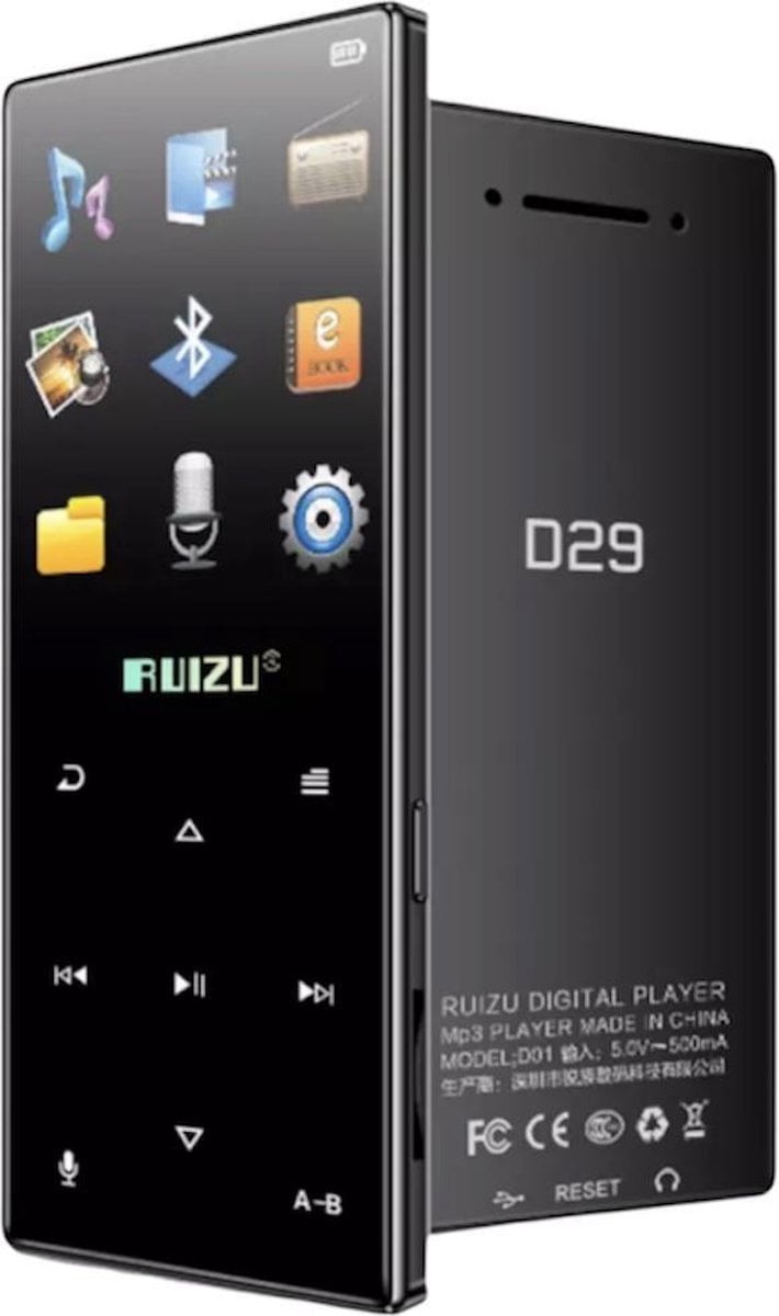 Helderheid getuige Uitputten Ruizu D29 Bluetooth-Compatibel MP3 Speler Draagbare Audio 8Gb Muziekspeler  Met Ingebouwde Luidspreker Ondersteuning Fm, opname, Stappenteller - Hear